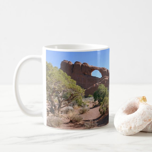 Taza De Café Arco Skyline en el Parque Nacional Arches (Con donut)
