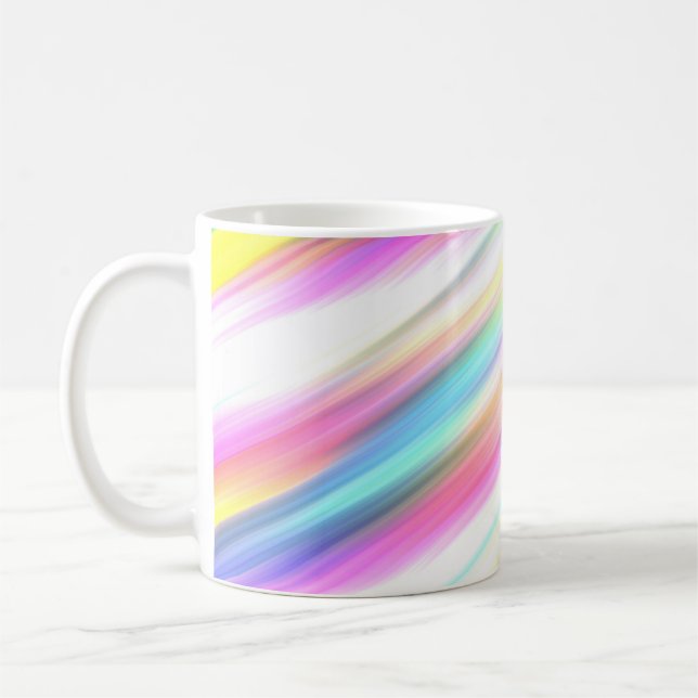 Taza De Café arcoíris abstracto  (Izquierda)