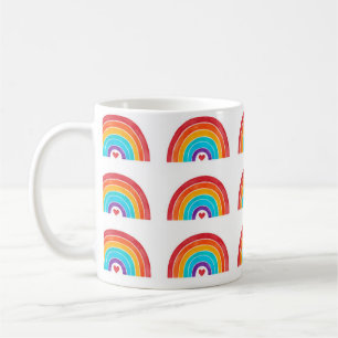 Taza De Café Arcoiris - Añadir tu nombre