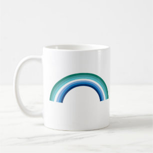Taza De Café Arcoíris Azul Hombre Gay