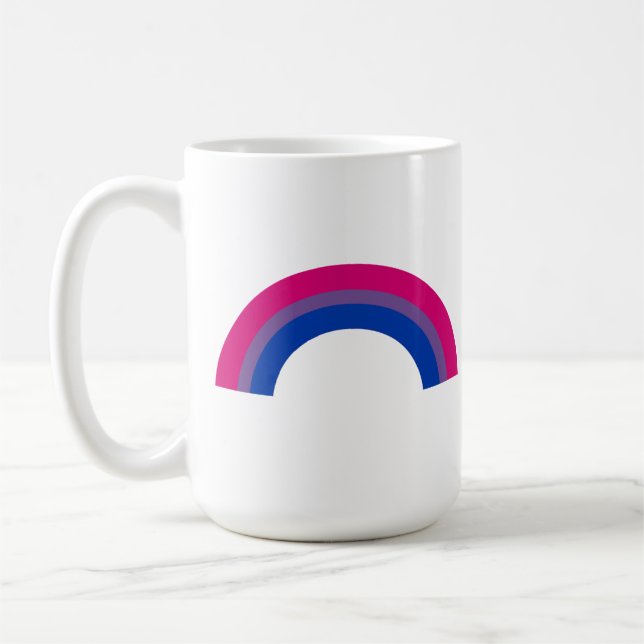 Taza De Café Arcoíris Bisexual (Izquierda)