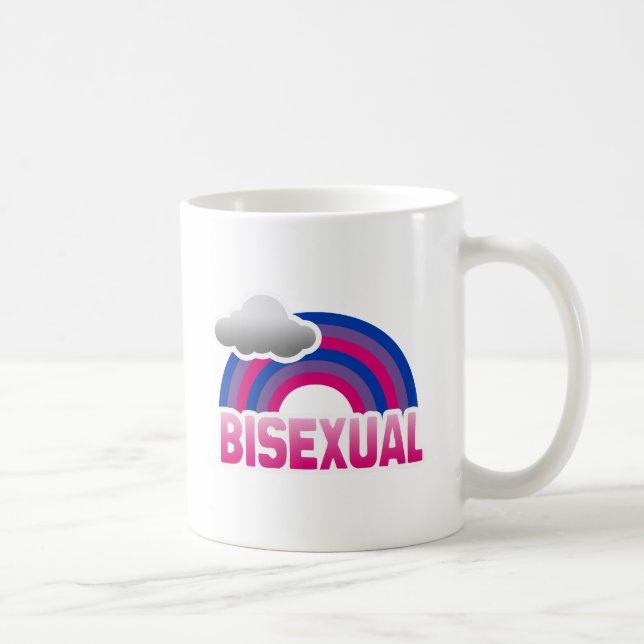 TAZA DE CAFÉ ARCOÍRIS BISEXUAL (Derecha)