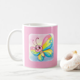 Taza De Café Arcoiris Butterfly Mug