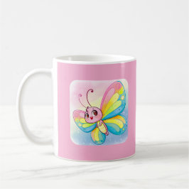 Taza De Café Arcoiris Butterfly Mug