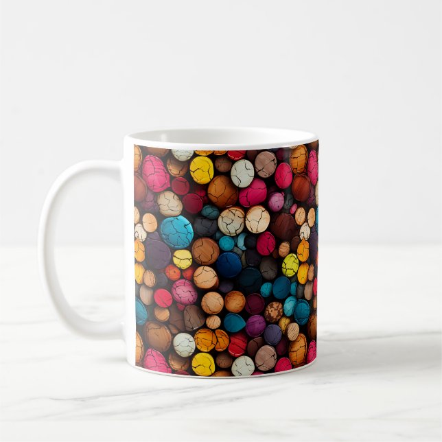 Taza De Café Arcoiris Cork Mug (Izquierda)