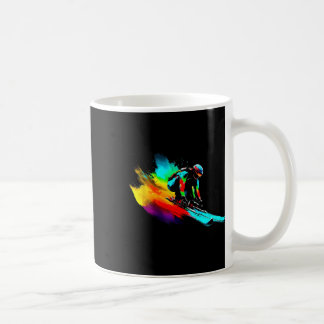 Taza De Café Arcoiris de la Carreras de esquí