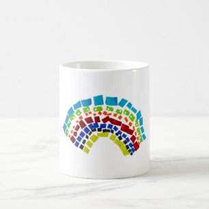 Taza De Café Arcoiris de papel