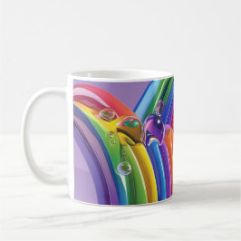 Taza De Café Arcoiris distorsionados