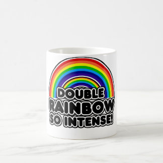 Taza De Café Arcoiris doble tan intenso