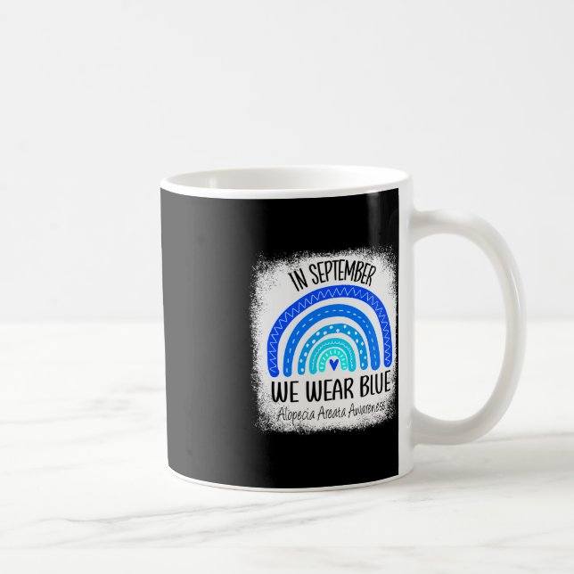 Taza De Café Arcoiris En Septiembre Usamos Alopecia Azul Areata (Derecha)