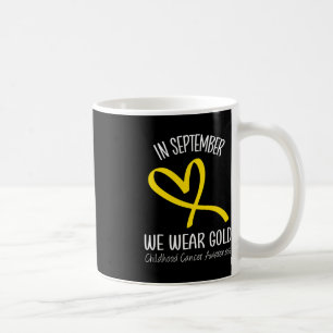Taza De Café Arcoiris En Septiembre Usamos Cáncer De Niños De O