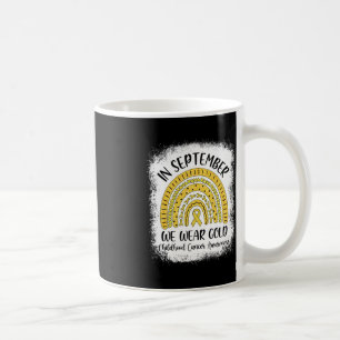 Taza De Café Arcoiris En Septiembre Usamos Cáncer De Niños De O