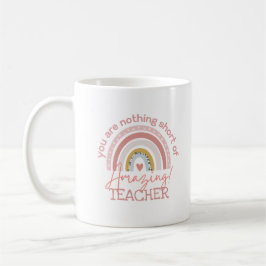 Taza De Café ARCOIRIS Eres un PROFESOR COACH CAPITÁN INCREÍBLE