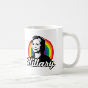 Taza De Café Arcoíris Hillary - Política LGBT