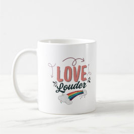 Taza de café arcoíris LGBTQ Orgullosa y Fuerte Reg
