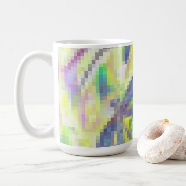 Taza De Café Arcoíris Libélula Brumoso (Con donut)