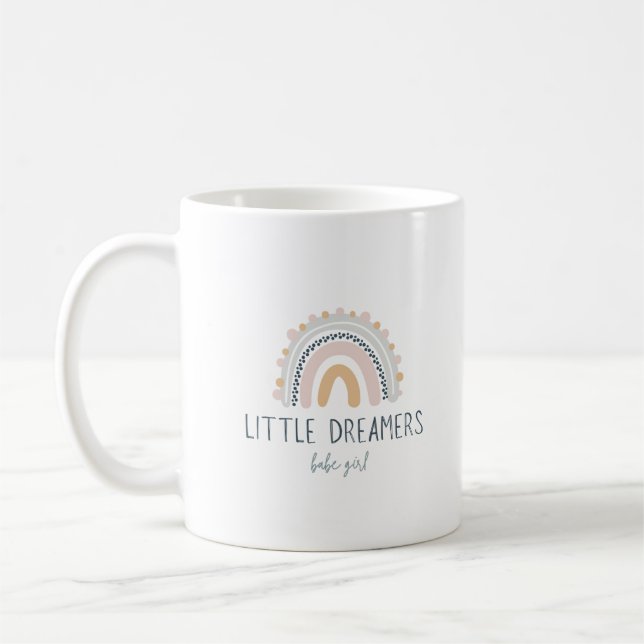 Taza de café arcoíris linda (Izquierda)