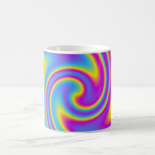 Taza De Café arcoíris ondulado