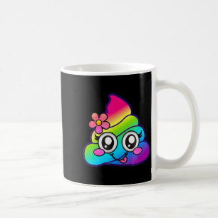 Taza De Café Arcoíris Op Emoji Lindos Unicornios O Flor Tonto