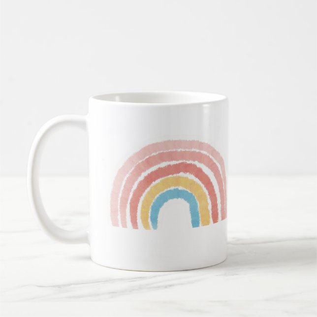 Taza De Café Arcoíris Pastel (Izquierda)
