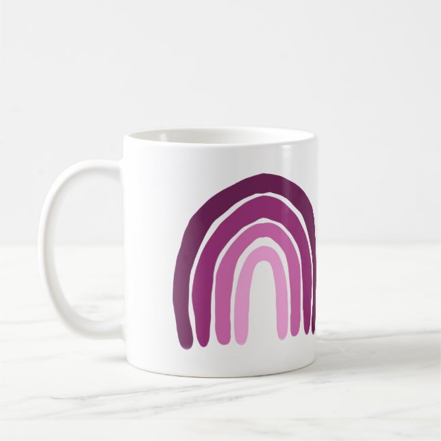 Taza De Café Arcoiris Pink Mug (Izquierda)
