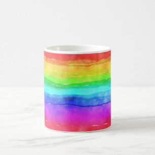 Taza De Café Arcoiris pintado