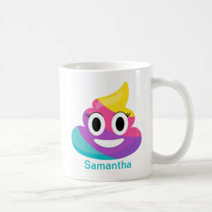 Taza De Café Arcoiris Poop Emoji Mug