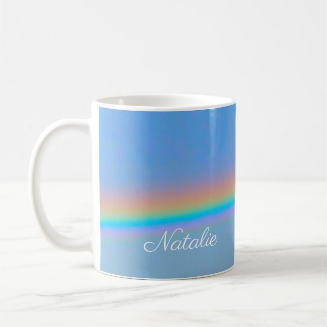 Taza De Café Arcoiris real natural personalizado (Izquierda)