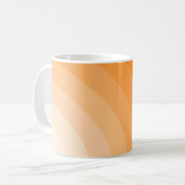 Taza De Café Arcoíris retro explosión solar