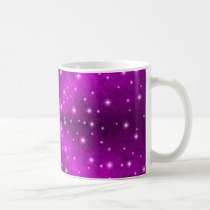 Taza De Café Arcoiris rosa en óptica de cuero de piel de elefan