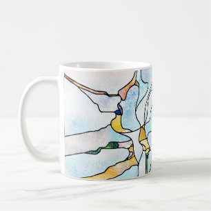 Taza De Café Arcoiris Shards. Unidad de la serie de vidrio manc