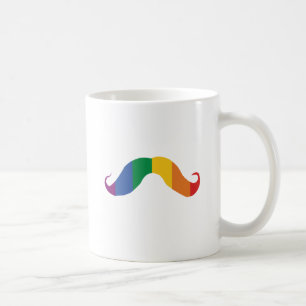 Taza De Café Arcoíris Stache .png