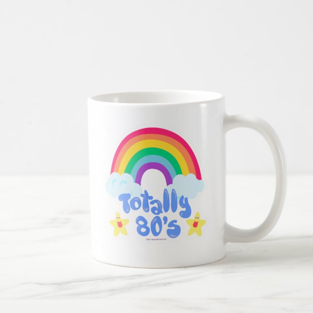 Taza De Café Arcoiris total de los años 80 (Derecha)