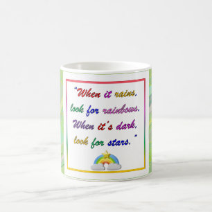Taza De Café Arcoiris y estrellas - Motivación del Green Mug