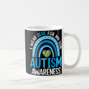 Taza De Café Arcoiris Yo Uso Azul Para Concienciar Sobre El Aut