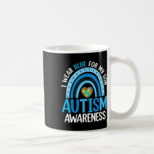 Taza De Café Arcoiris Yo Uso Azul Para Concienciar Sobre El Aut