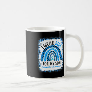 Taza De Café Arcoiris Yo Uso Cinta Azul Para Mi Hijo Diabetes T