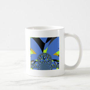 Taza De Café Arcos de Guay con diseño de arte fractal