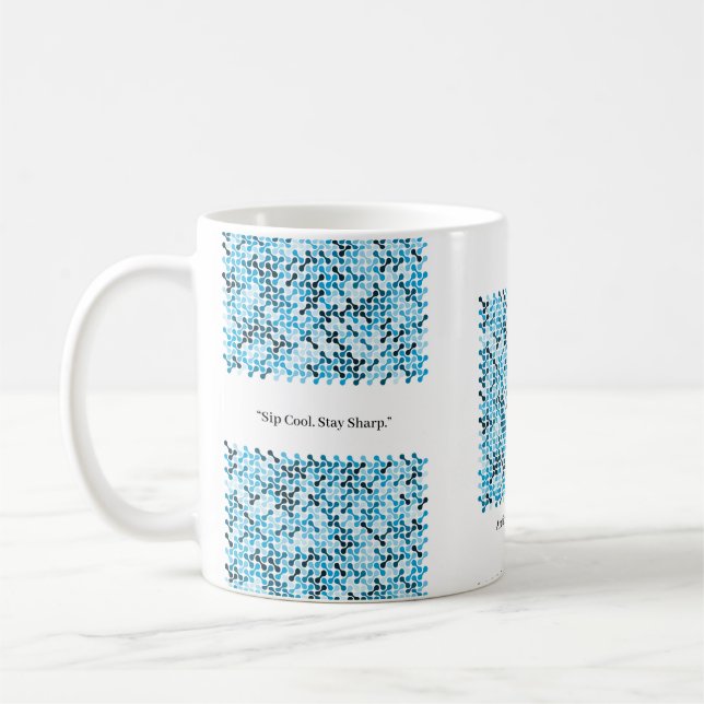 Taza De Café Arctic Flow – Ritmo Azul (Izquierda)