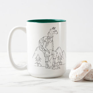 Taza de café ardiente del rastro de Trailpaca