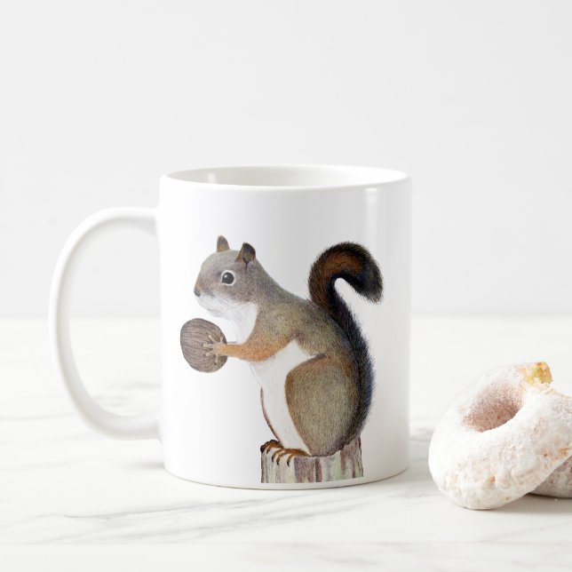 Taza De Café Ardilla (Con donut)