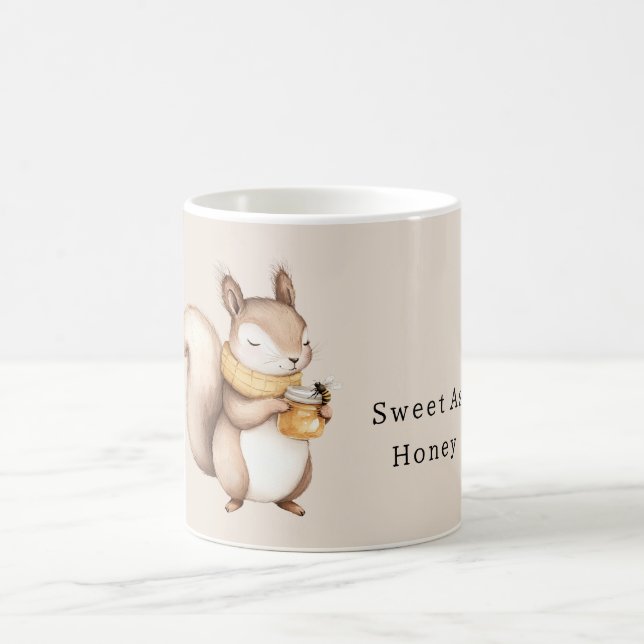 Taza De Café Ardilla abeja dulce como la miel (Centro)