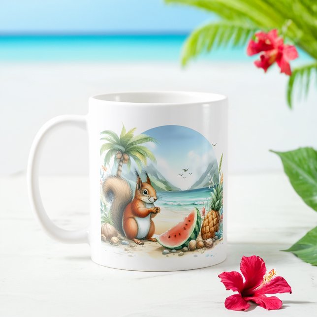 Taza De Café Ardilla acuática de verano (Subido por el creador)