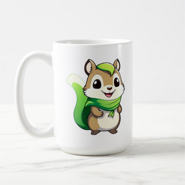 Taza De Café Ardilla animal adorable (Izquierda)