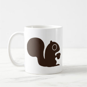Taza De Café Ardilla con Nuez Lindo Fauna Silvestre del Bosqu