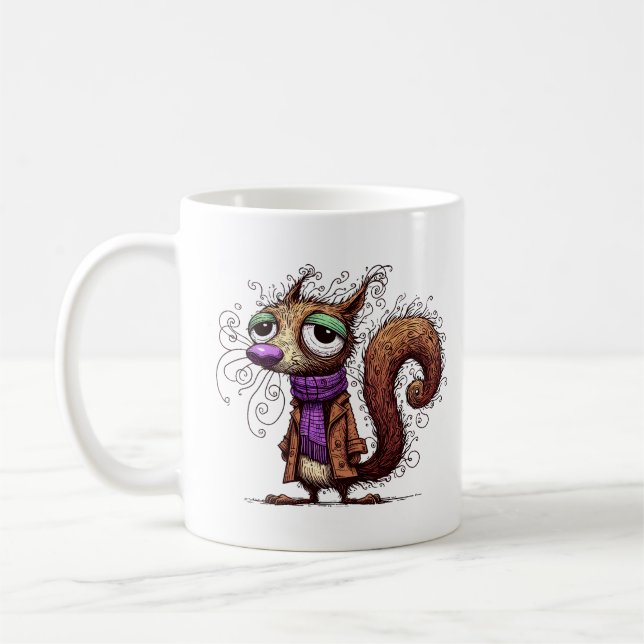 Taza De Café Ardilla de Invierno (Izquierda)