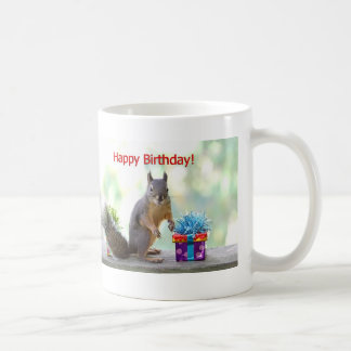 Taza De Café Ardilla del feliz cumpleaños