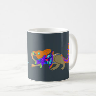 Taza De Café Ardilla en un café tostado medieval