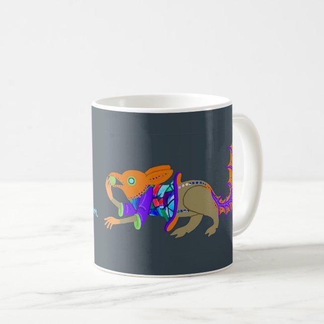 Taza De Café Ardilla en un café tostado medieval (Anverso derecho)