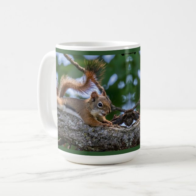 Taza De Café ardilla feliz (Anverso izquierdo)